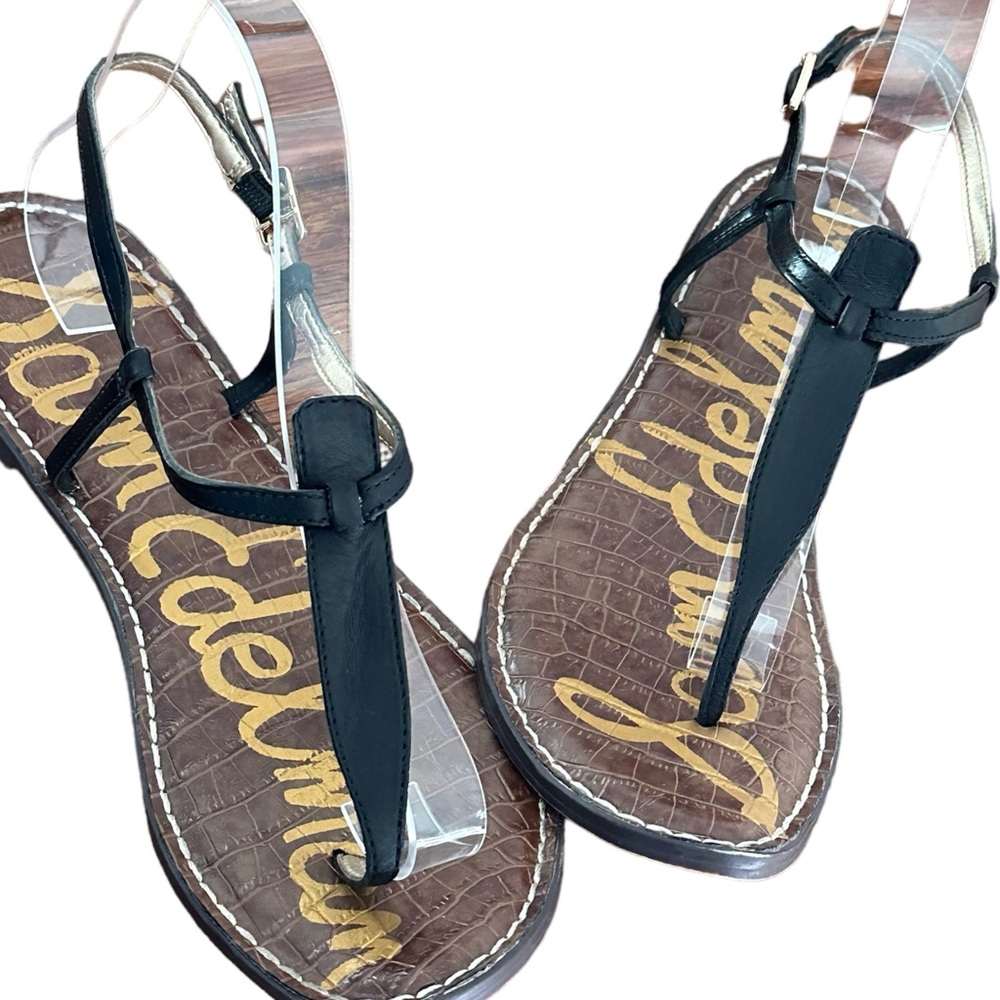 Sam Edelman Black and Brown Sandals